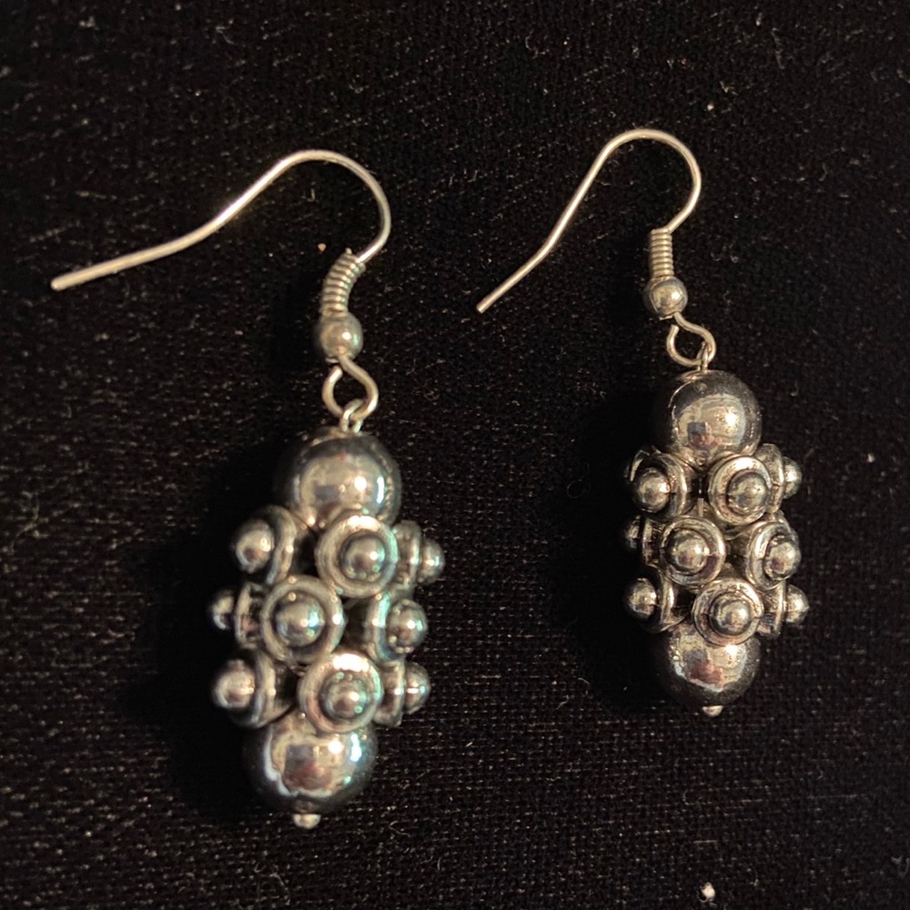 Handmade Silver 1.5” Earrings NWOT